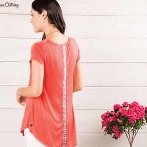 Matilda Jane Nectarine Dream Tee size small EUC